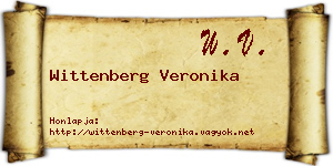Wittenberg Veronika névjegykártya